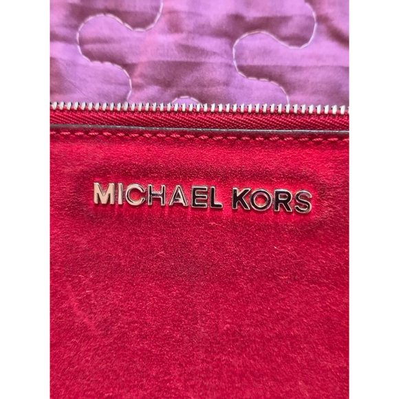 Michael Kors Red Suede Clutch - Picture 5 of 8